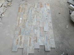 Rust quartz stacked culture stone for exterior house wall cladding