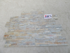 Rust quartz stacked culture stone for exterior house wall cladding