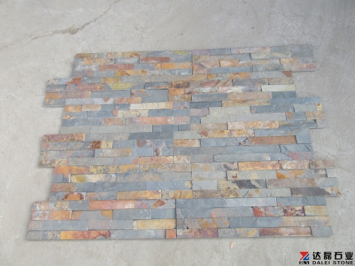 Natural rusty slate culture stone for wall cladding decoration