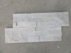 China white quartzite ledge stone stacked culture stone for wall cladding