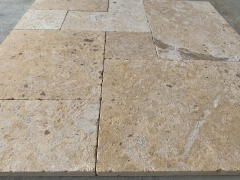 Jura beige limestone France pattern tiles in antique surface for wall cladding