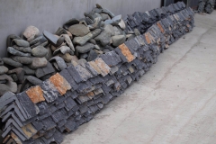 Yixian black square shape stone cultured stone for wall cladding