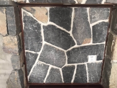 Yixian black irregular shape corners loose stone cultured stone wall cladding