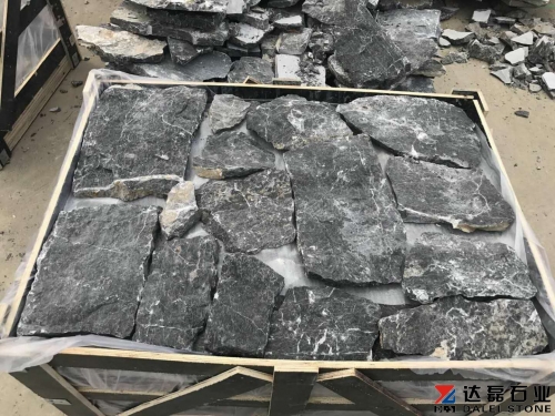 Yixian black irregular shape corners loose stone cultured stone wall cladding