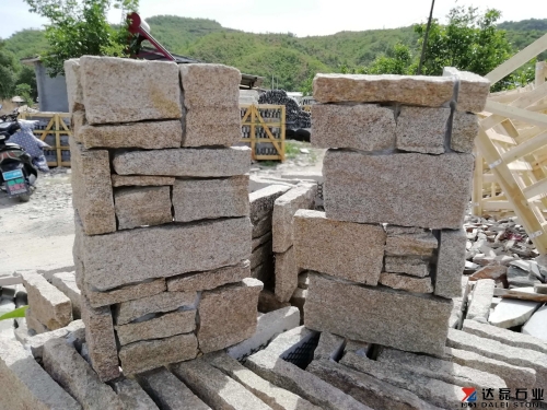 Tiger skin yellow corner cement stacked cultured stone panel prices