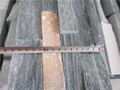 Green color quartzite culture stone interior exterior wall panels