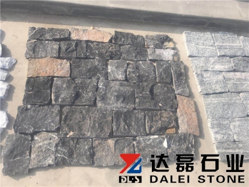 Natural YX black cultured stone cladding cement culture stone price