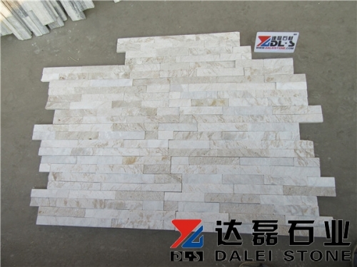 Hot sell Z shape gold silk white cultured stone veneer panels