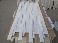 Natural white marble stacked stone culture stone for exterior wall decoration