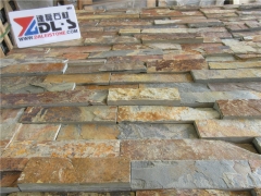 Square rusty quartzite stone veneer natural wall cladding stone