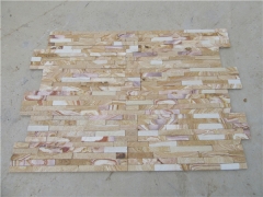 Wooden sandstone stacked stone glued cultured stone veneer panels