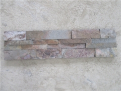 Yixian rusty quartz stacked stone glued cultured stone wall panel