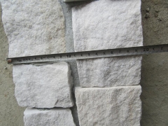 White sandstone stacked stone panels interior cement cultured stone