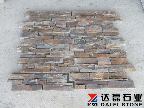 Stacked cultured stone rusty cement cultured stone wall panel prices