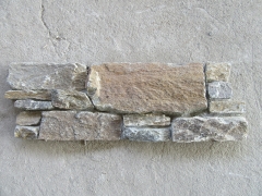 Rusty quartz stacked stone cladding cement cultured stone prices