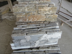 Rusty quartz stacked stone cladding cement cultured stone prices