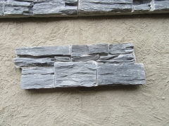 Black slate stacked stone Dalei cement cultured stone cladding prices