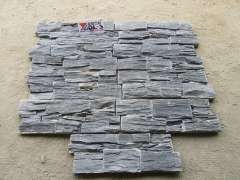 Black slate stacked stone Dalei cement cultured stone cladding prices