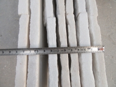White quartz stacked stone veneer panel glued cultured stone for sale