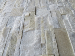 Yellow white quartzite stacked stone cladding cultured stone prices