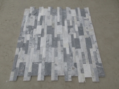 Panda White Culture Stone Gray Quartz Wall Cladding Panel Stacked Stone