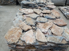 Taihang Grey Rusty Slate Stacked Stone Irregular Ledgestone Veneer Flagstone