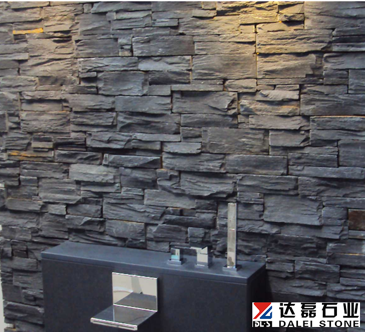 Grey Slate Culture Stone Wall Cladding Project