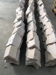 Natural White Sandstone Irregular Stone Panel for Wall Cladding