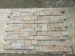 Classic Beige Limestone Stacked Wall Cladding Stone Veneer