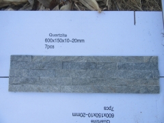 Green quartzite stacked stone veneer glued cultured stone price