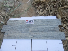 Green quartzite stacked stone veneer glued cultured stone price