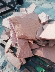 Pink Slate Flagstone Wall Panel Red Crazy Paving Stone