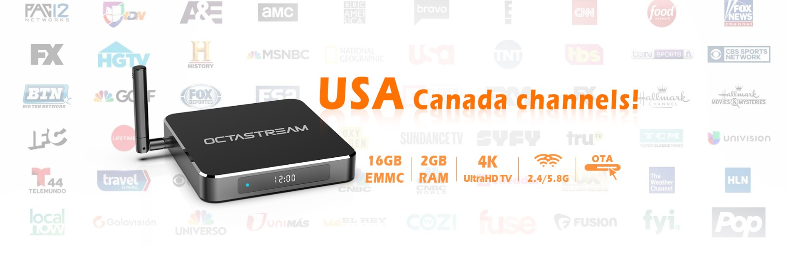 The octastream lifetime iptv Q1 pro android tv box without monthly fee