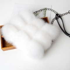 Real fox fur handbag/ real fur lady shoulder bags