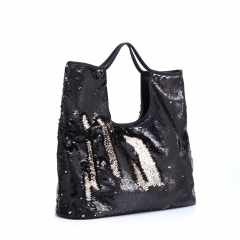 Ladies' sequin tote bags