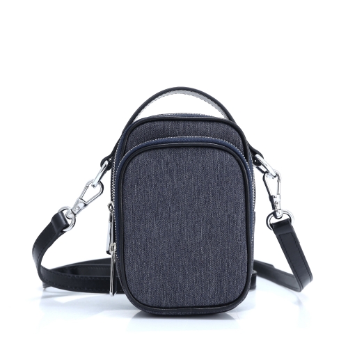 Men's shoulder bags with leather trims