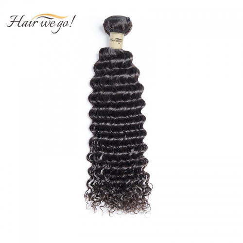 100% Human Hair Natural Color Deep Wave Bundle-9A
