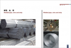 Welded pipe , wire and strip