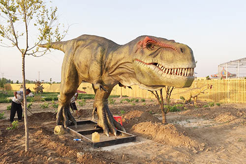 Modelo de tamaño real de simulación T-rex