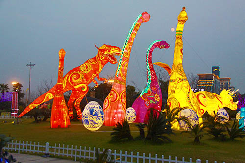 Festival Traditional Chinese Dragon Silk Lantern