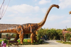 Dinosaurio animatrónico de Brachiosaurus de cuello largo artificial