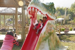 Amusement Equipment T-rex Head Slide