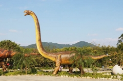 Dinosaurio animatrónico de Brachiosaurus de cuello largo artificial