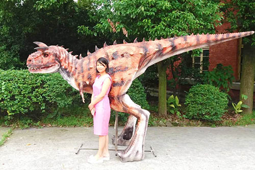 Traje de dinosaurio hecho a mano profesional