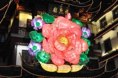Palacio tradicional chino de linterna de seda china