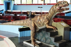 Gran dinosaurio robótico modelo de paseo animatrónico