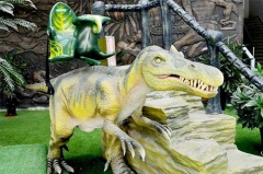 Gran dinosaurio robótico modelo de paseo animatrónico