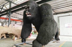 Gran escultura de gorila animatronic