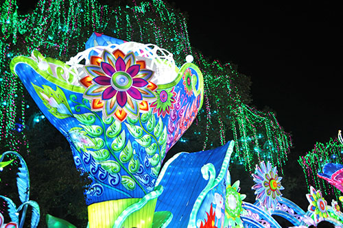 Decoración del festival Linterna de seda china Linterna animal