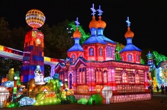 Silk Lantern Model LED Chinese Lantern Festival